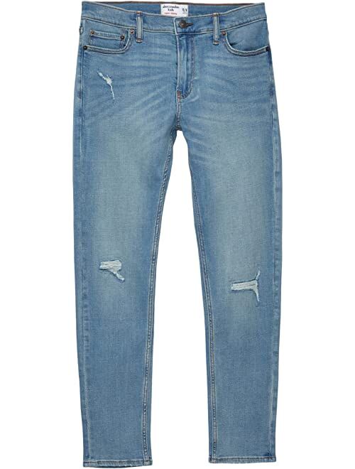 Abercrombie & Fitch abercrombie kids Ripped Super Skinny Jeans in Light Destroy (Little Kids/Big Kids)