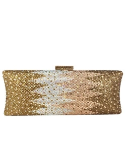 Dazzling Long Rhinestone Evening Bags and Clutches for Women Formal Gathering Party Crystal Clutch Purse