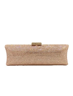 Dazzling Long Rhinestone Evening Bags and Clutches for Women Formal Gathering Party Crystal Clutch Purse