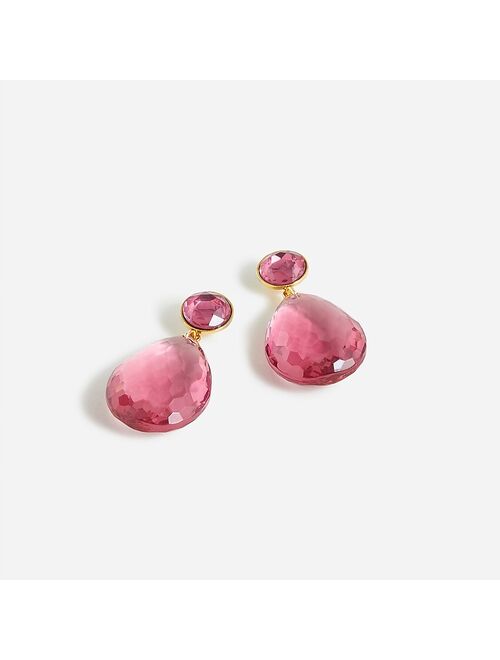 J.Crew Made-in-Italy faceted teardrop earrings