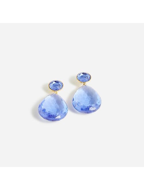 J.Crew Made-in-Italy faceted teardrop earrings