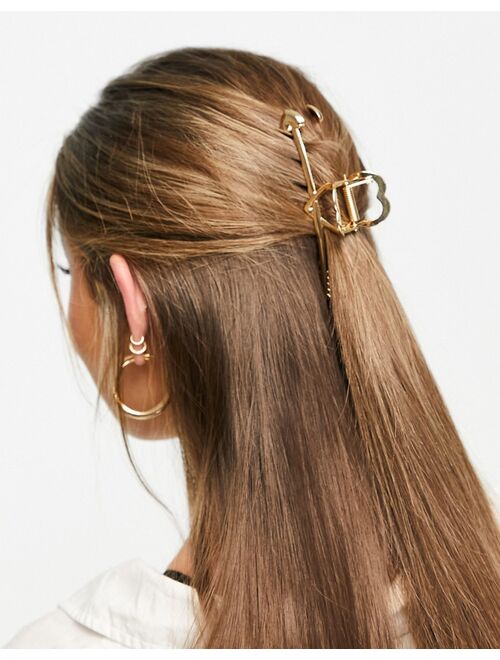 DesignB London heart and arrow hair claw