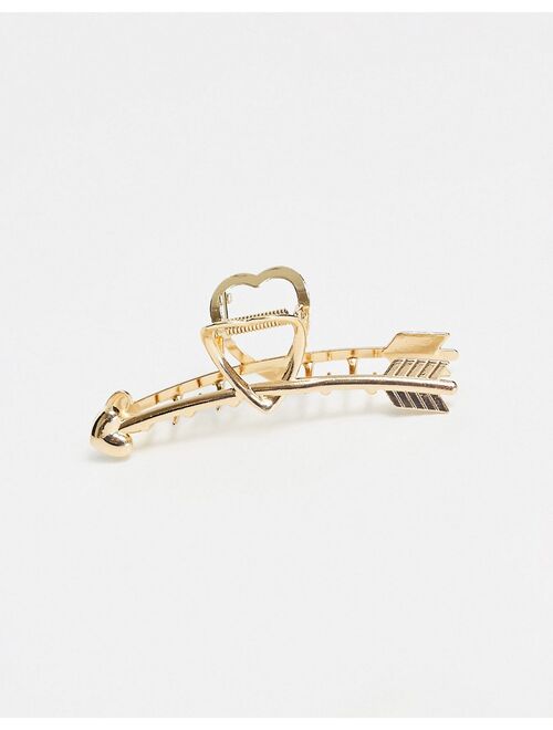 DesignB London heart and arrow hair claw