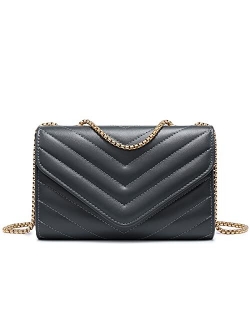 Women Small Quilted Crossbody Bags Stylish Designer Evening Bag Clutch Purses and Handbags with Chain Shoulder Strap