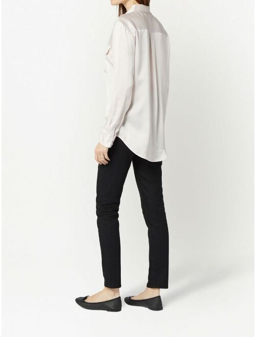 Equipment Signature silk long-sleeve shirt