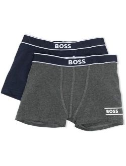 BOSS Kidswear logo-print boxers (set of 2)