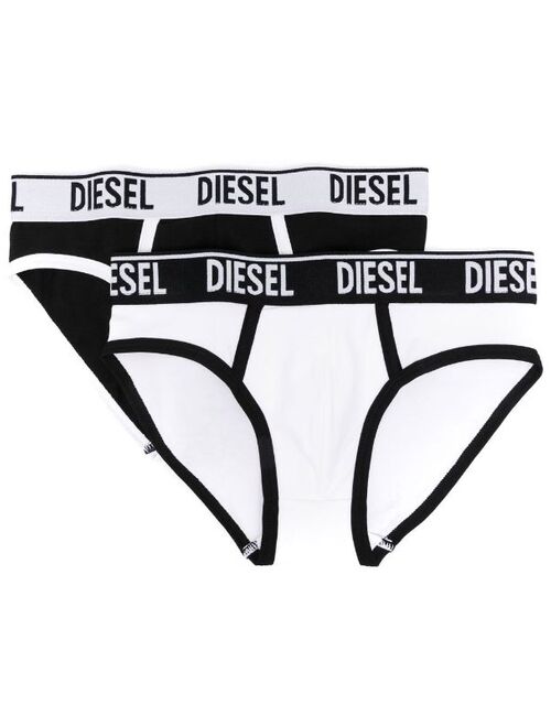 Diesel Kids logo-waistband briefs set of 2