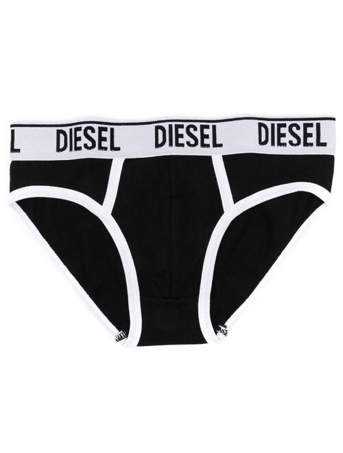 Diesel Kids logo-waistband briefs set of 2