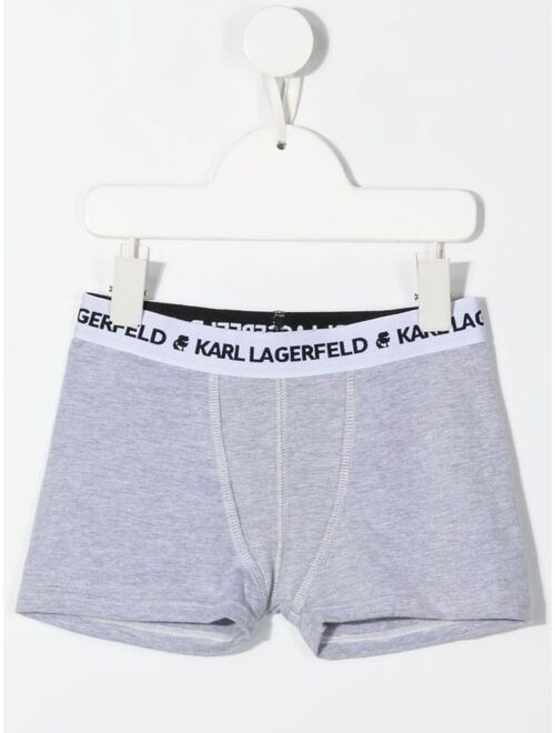 Karl Lagerfeld Kids logo-waistband boxers set of 2