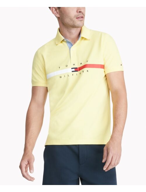 Tommy Hilfiger Men's TH Flex Nial Custom Fit Short Sleeve Polo Shirt