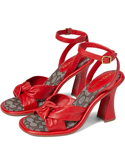 COACH Quincey Leather Sandal