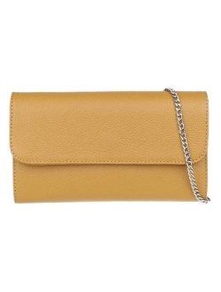 Girly Handbags Croc Suede Clutch Bag