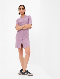 Button-Up Mini Dress