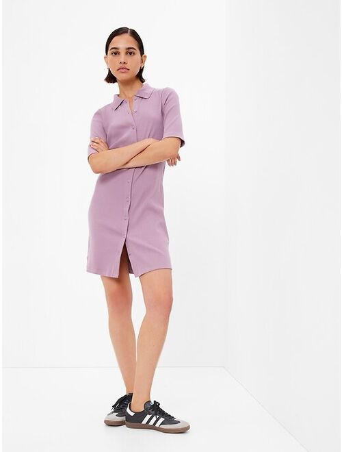 Gap Button-Up Mini Dress