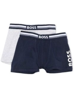 BOSS Kidswear logo-print boxer set