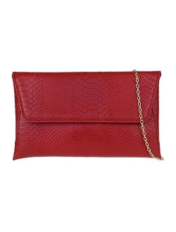 Girly Handbags Croc Printed Clutch Bag