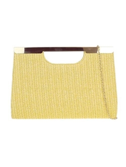 Girly Handbags Womens Woven Compact Clutch Bag