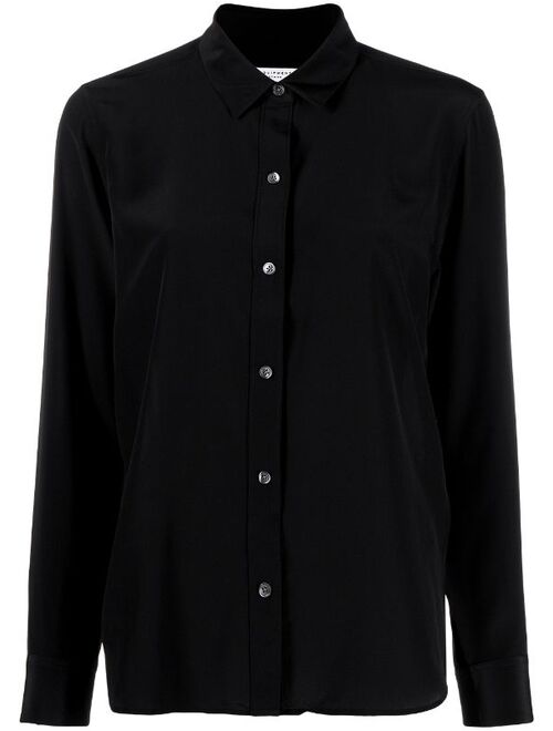 Equipment classic-collar silk shirt