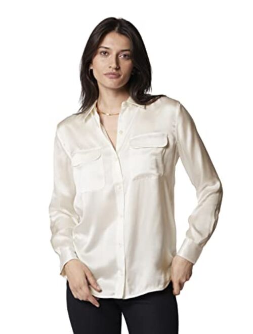 Equipment Signature silk satin shirt