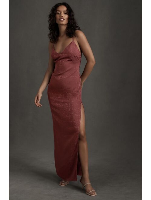 BHLDN Arya Jacquard Slip Dress