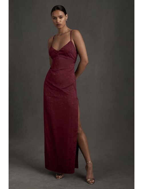 BHLDN Arya Jacquard Slip Dress