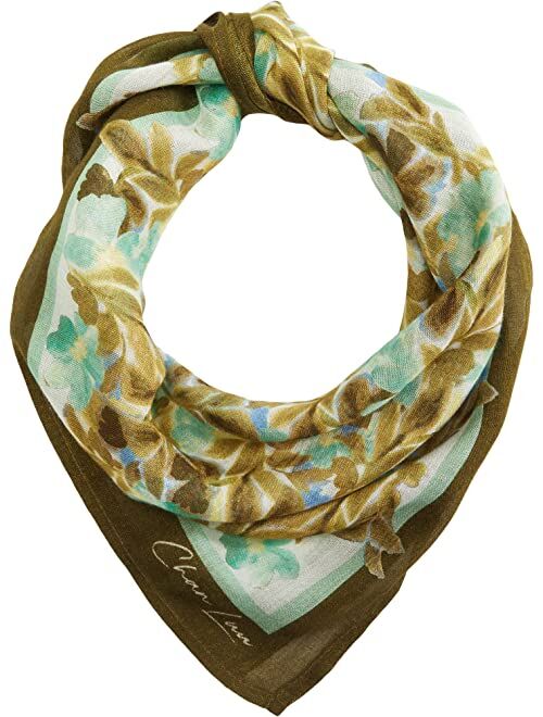 Chan Luu Watercolor Floral Print Bandana