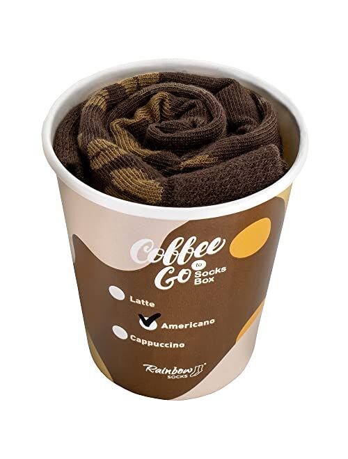 Rainbow Socks - Coffee To Go Socks Women Men - 4 Versions