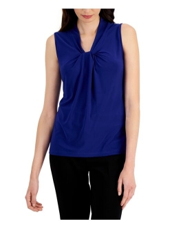 Women's Twist-Neck Sleeveless Top