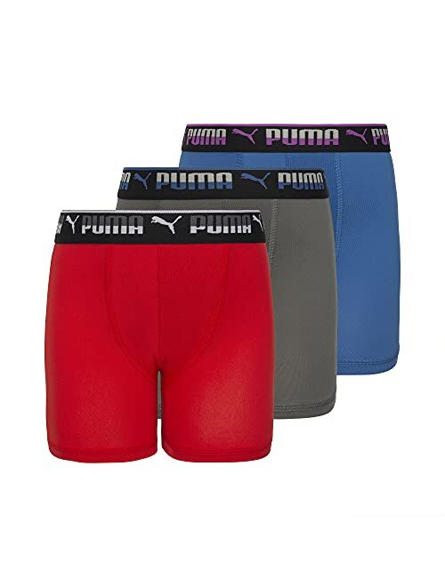 PUMA 3 Pack Boys' Performance Boxer Brief