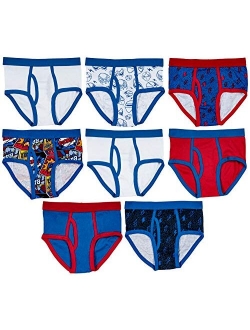 Trimfit Boys Soft 100% Cotton Tagless Briefs Underwear, Various Pack Size Options (8 Pack or 16 Pack)