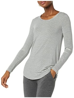 Women's Jersey Relaxed-Fit Long-Sleeve Scoopneck Swing Tunic