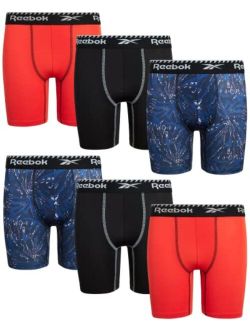 Boys Underwear Long Leg Performance Boxer Briefs (6 Pack)