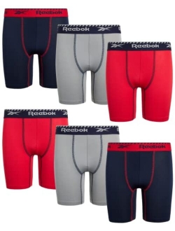 Boys Underwear Long Leg Performance Boxer Briefs (6 Pack)