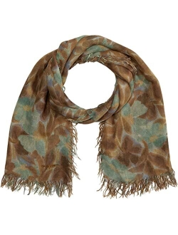 Chan Luu Cashmere and Silk Watercolor Floral Scarf