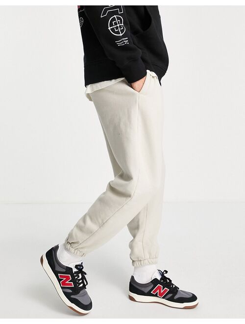 Topman oversized sweatpants in stone - part of a set