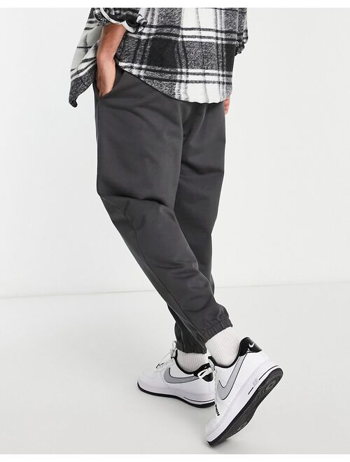 ASOS DESIGN heavyweight oversized sweatpants in washed black