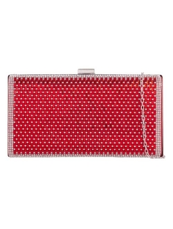 Girly Handbags Womens Sparkly Diamante Hard Case Evening Clutch Bag