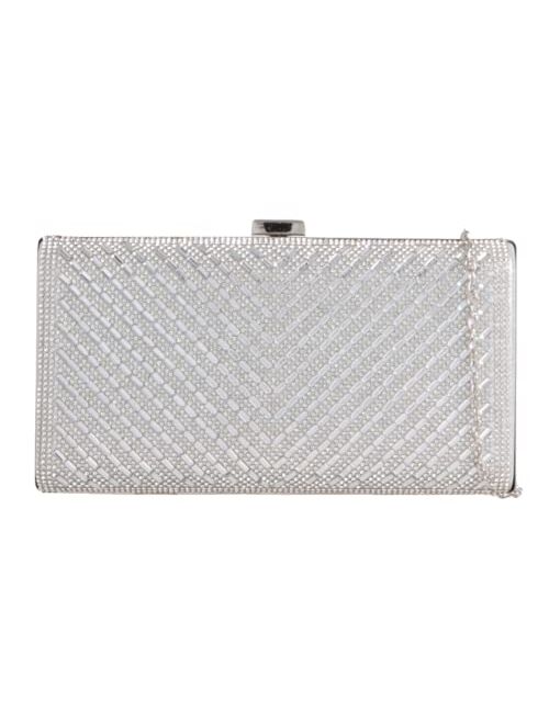 Girly Handbags Womens Sparkly Diamante Clutch Bag Compact Box Evening