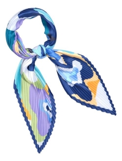 ECHO 23 Women's Far Out Floral Pleated Diamond Scarf