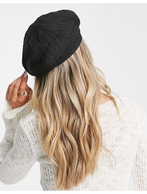 Urban Revivo textured beret in black