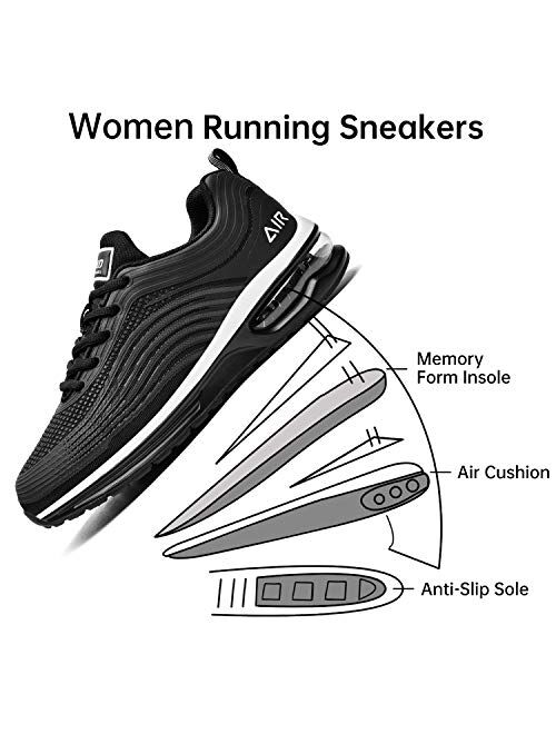 MEHOTO Womens Fashion Tennis Walking Shoes Sport Air Fitness Gym Jogging Running Sneakers