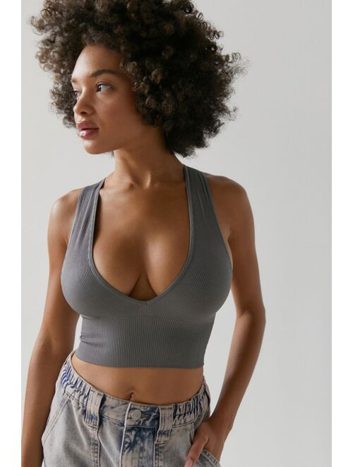 Out From Under Hailey Seamless Plunge Bra Top