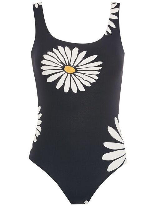 Osklen floral-print open-back swimsuit