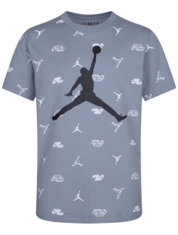 Jordan Big Boys Jumpman Graphic Logo Printed T-shirt