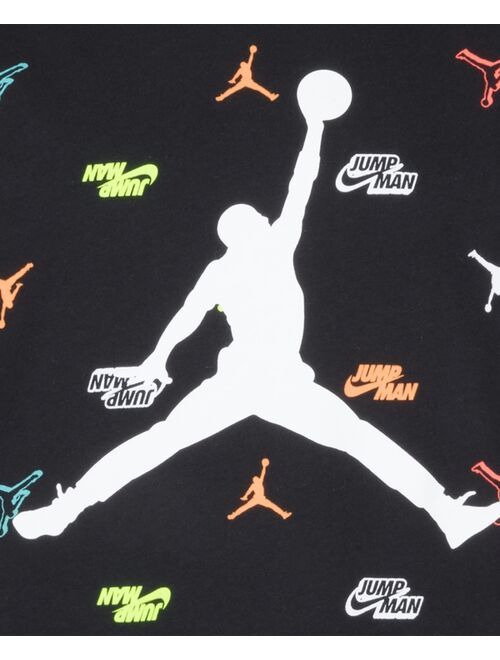 Jordan Big Boys Jumpman Graphic Logo Printed T-shirt