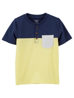 Toddler Boys Short Sleeved Henley