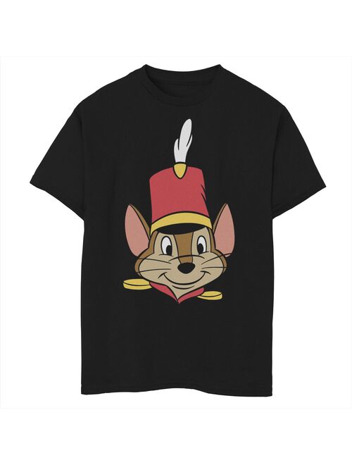 Disney's Dumbo Boys 8-20 Timothy Q. Mouse Big Face Graphic Tee