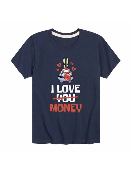 Boys 8-20 SpongeBob SquarePants Mr. Krab's Love Graphic Tee