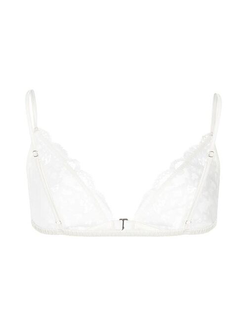 Fleur Du Mal Charlotte lace triangle bra