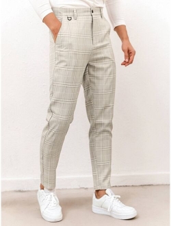 Men Plaid Tailored Pants